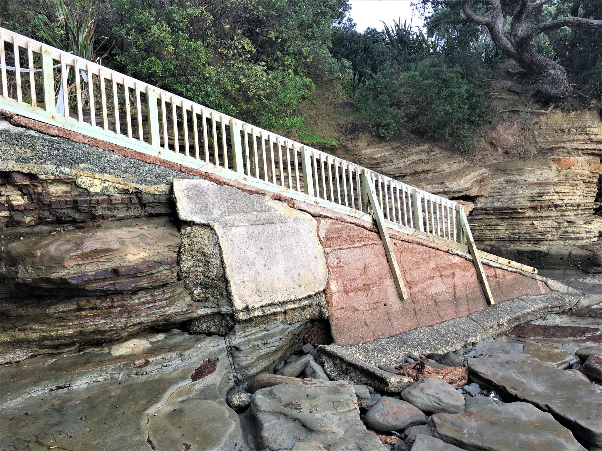 Whale Cove Seawall and Boat Ramp, Red Beach Hutchinson Engineering